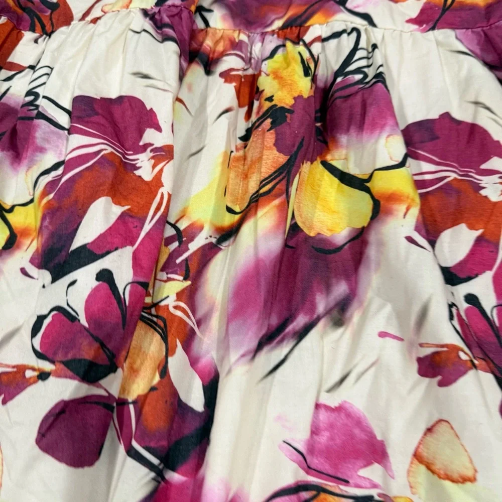 Showpo Floral Print Maxi Midi Cotton Sleeveless Dress Beach Resort Women’s US 6 - Picture 4 of 11